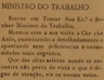 Ministro do trabalho, creche-asilo de Nª Srª da Piedade