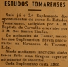 Curso de Estudos Tomarenses, João dos Santos Simões