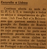 Inauguração do estádio do Restelo, União de Tomar, Os Belenenses, Sporting Club de Portugal, futebol, excursão