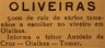 oliveiras, Olalhas