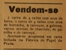 Fábrica de Papel do Prado, carros, carroças, galeras