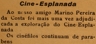 Cine Esplanada, Marino Pereira da Costa, cinema