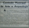 Comissão Municipal de Arte e Arqueologia, Amorim Rosa, de Figueiredo, UAMOC, União dos Amigos dos Monumentos da Ordem de Cristo, Colégio das Missões Ultramarinas