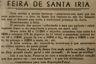 feira de Santa Iria, feira da Passas, salamim, alqueire, medidas de capacidade, preços