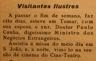 Ministro Negócios Estrangeiros, Cine Teatro, cinema