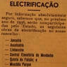 Eletrificação, luz elétrica, Junceira, Asseiceira, Linhaceira, Mouchão Parque, Mendacha, Quinta do Falcão