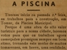 Piscina- início das obras