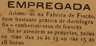 fábrica de fiação, dactilografia