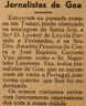 Jornalistas de Goa, Índia portuguesa, estalagem da Santa Iria