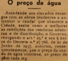 preço da água, abastecimento de água