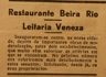 restaurante Beira Rio, leitaria Veneza